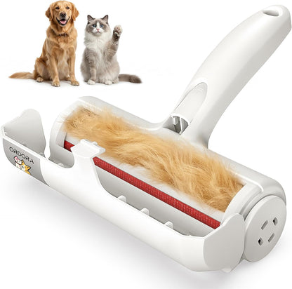 Pet Hair Remover Roller - Eco-Friendly Lint Roller for Pet Hair with Large Collection Bin, Perfect for Upholstery, Bedding, Vehicles, Carpets, and Furniture - No Refills or Batteries Needed