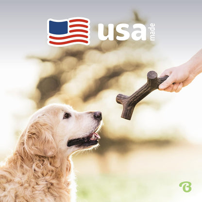 Maplestick Premium Large Real Wood Dog Chew Toy, Made in the USA