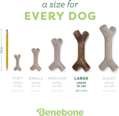 Maplestick Premium Large Real Wood Dog Chew Toy, Made in the USA