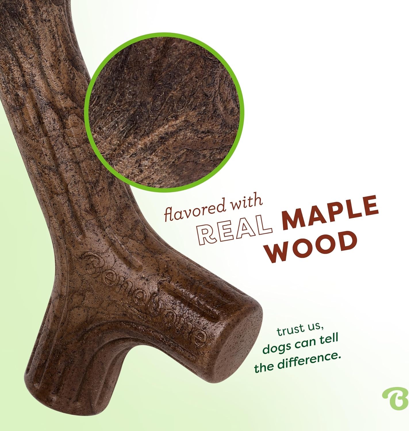 Maplestick Premium Large Real Wood Dog Chew Toy, Made in the USA